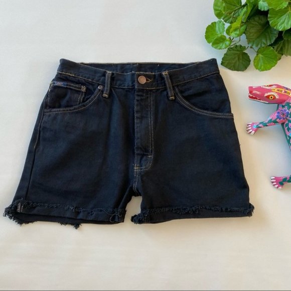 Urban Outfitters | Urban Renewal | Lee Recycled Cuffed Denim Short Black New XS - Picture 3 of 8